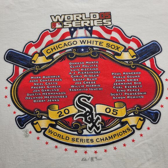 Vintage Gildan Chicago White Sox 05 World Series Championship Shirt Mens Size XL - Picture 6 of 7